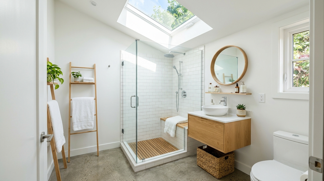 Use consistent hardware finishes for a polished look